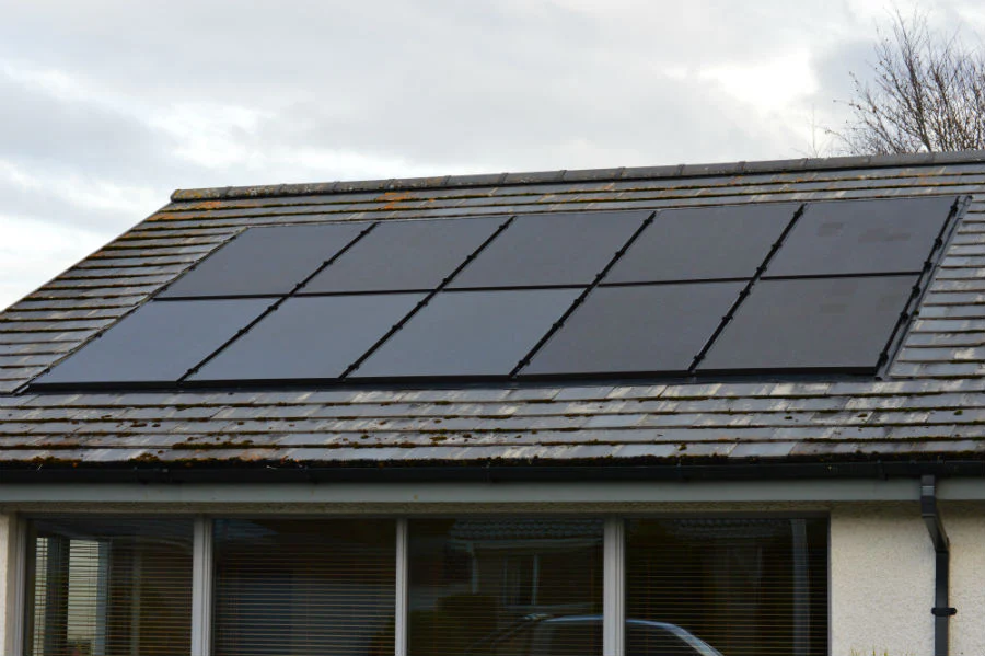 Integrated Solar PV System on a roof