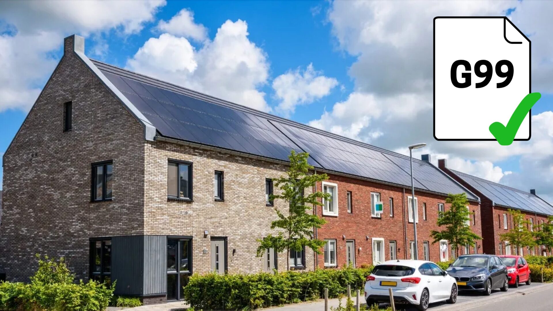 G99 application for solar panels and battery storage in the UK